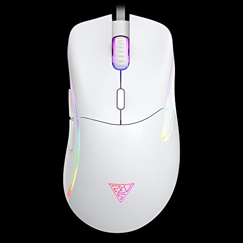 Image of ZEUS GAMDIAS Mechanical Gaming White Keyboard and Mouse Combo Wired RGB LED Backlit 60% & 12800 DPI Ergonomic Mouse for Windows PC Desktop Gamers & Large Mouse Mat ( Tenkeyless Keyboard Mouse Set)
