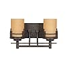 Designers Fountain 82102-WM Mission Ridge Bathroom Vanity Light Fixture, 2, Warm Mahogany