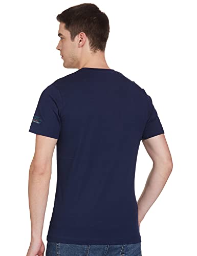 Image of Max Men's Typographic Print Crew Neck Regular Fit T-Shirt