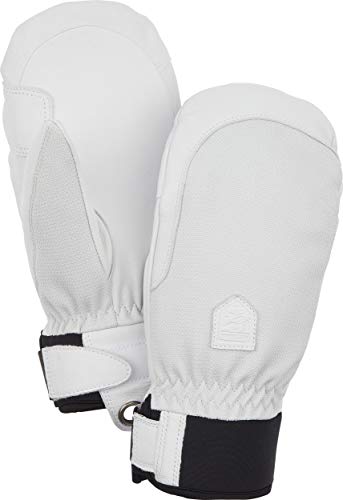 Hestra Army Leather Patrol Female Winter Mitt - Warm and Durable, Ideal for Resort Or Backcountry Skiing - Ivory - 9