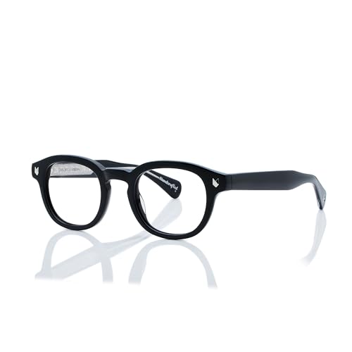 Image of Shisen Fox KITSUNE 2.0 Only Frame With Demo Lens | Oval Classic Eye Frames for Men & Women | Stylish Full Rim Specs Frame for Men | Premium Acetate Spectacles Unisex Fit