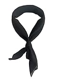Luoyunna chiffon neckerchief for women neck scarf (Black)