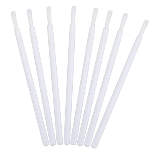 Healvian 100個使い捨てリップブラシ ナイロン毛ソフトヘッド付き リップグロス アプリケーター メイクツール コスメティック美容用 業務用 初心者向け