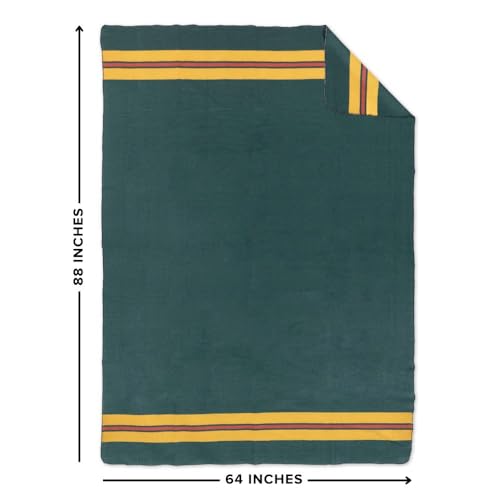 Image of Arcturus Rainier Wool Blanket, for Home or Camping, Fort Vancouver, Twin | 70% Wool, 550 GSM, Warm Even When Wet, Naturally Fire-Retardant, Triple-Washed, Home & Outdoor Adventures, 64 inch x 88 inch, 4.5 lb