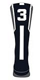 TCK Player Id Custom Number Crew Sock (#3 - Single Sock, Small)