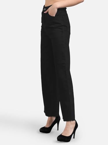 Image of KOTTY Women's Classic Fit Straight Jeans - Mid Waist with Clean Lines