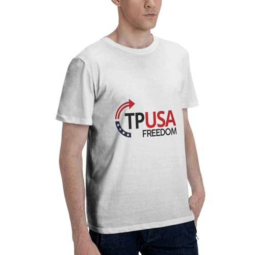 Turning Point USA Tpusa Faith Rip Charlie Kirk Freedom T-Shirt Adult White103