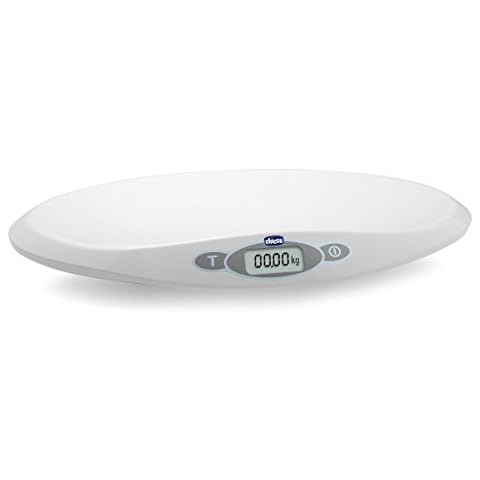 Chicco Digital Baby Scale, White | Newborns & Babies (30g - 20kg), Electronic Baby Weighing Scale, LCD Display, Memorises Last Weight Cover
