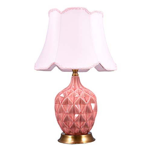 Lampe de Bureau Verte en Céramique : Luminaire Rétro Américain pour Table de Chevet