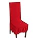 Teerfu - Coprisedia removibile elasticizzato per sedie da pranzo, in spandex, protettivo e super aderente, con mantovana corta, per alberghi e cerimonie nuziali, lavabile, confezione da 4 Color 11