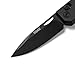 Ridge Everyday Folder Knife - Premium EDC Pocket Knife, Sandvik 14C28N Steel Drop Point Blade with Black DLC Finish, Ceramic Bearings, Deep Carry Clip & Multipurpose Design (Royal Black)