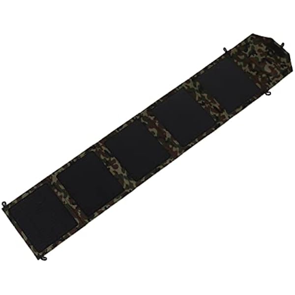 Zestaw ładowarki z Przenośnym Panelem Słonecznym z Krzemu Monokrystalicznego o Mocy 50 W. Inteligentne ładowanie na Kempingu i wędrówkach. Kamuflaż, 2 Porty USB. Lekki i Odpowiedni do