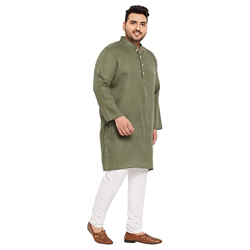 Image of Bigbanana Plus Size Men Regular Fit Kurta