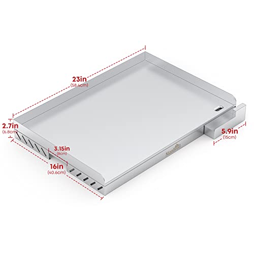 Stanbroil Stainless Steel Griddle for Gas Grill, 23" x 16" by Stanbroil - Used condition - Image 4