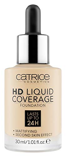 Catrice | HD Liquid Coverage Foundation | High & Natural Coverage | Vegan & Cruelty Free (005 | Ivory Beige)