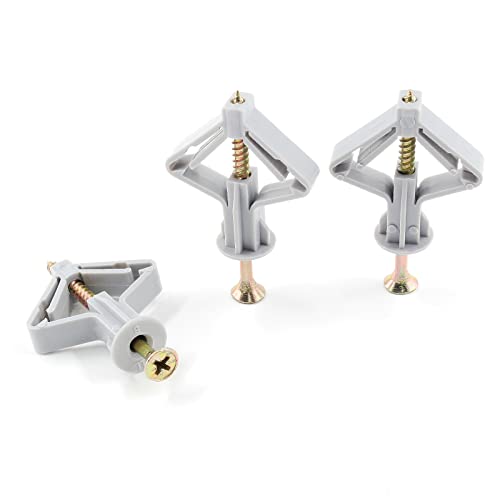 Piutouyar WQ211208-0012 50 Pcs Drywall Anchors Kit Butterfly Anchors Hollow Wall Anchors Heavy Duty Dry Wall Mount Anchors Plastic Anchors thumb #5