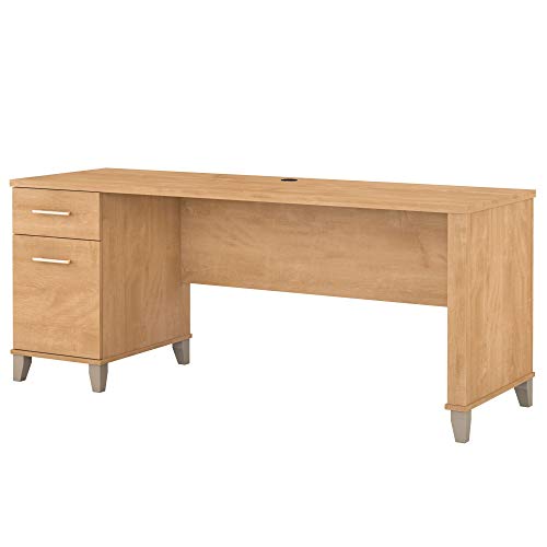 Bush Furniture Somerset 72W Office Desk With Drawers In Maple Cross #TOP5