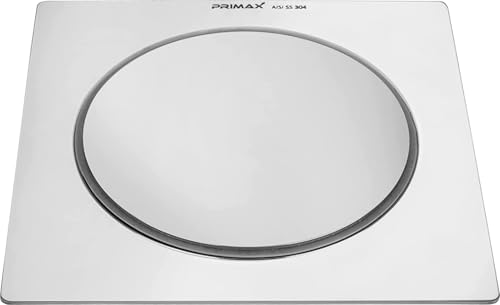 Image of Plantex (Primax) 304 Grade Stainless Steel Floor Pop Up /Push to Open Grating Floor Drainer /Wash Basin Strainer /Bathroom Drain /Jali for Bathroom and Kitchen - 6x6 inch - (Chrome)