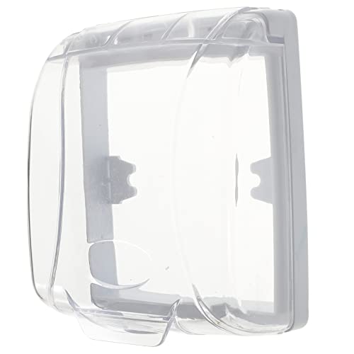 iplusmile Couvre Sonnette Étanche pour Porte Protection Extérieure Transparente la Pluie Intempéries Housse Auto Adhésive pour Sonnette sans Fil et Interphone