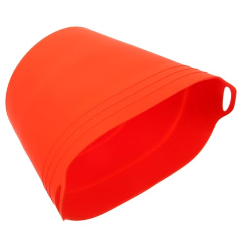 IWOWHERO Oil Bucket Liner BBQ Grease Bucket Reusable Silicone Folding Grill Effortless Cleaning