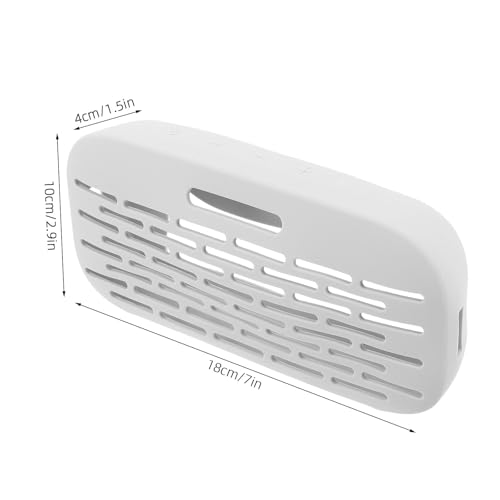 Housse de protection silicone blanc pour enceinte portable contre les chocs