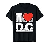 I Love DC, Washington DC Icons and Heart T-Shirt