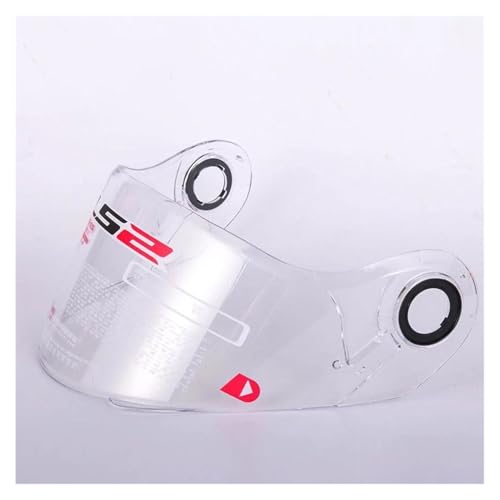 XYJTC Moto Visière de casque de moto rabattable LS2 FF370, compatible avec les casques LS2 FF394 FF325 (FF370 Gold)(Ff370 Clear)