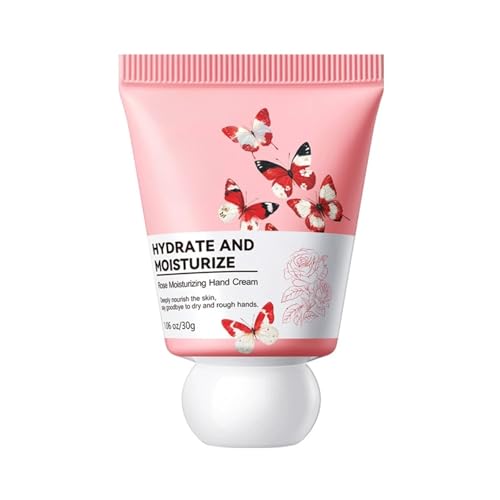 Crema de Manos – Reparadora Working Hands Cream, Vegana Sin Crueldad, Absorción Rápida, Nutre Piel Seca Agrietada, Ideal para Cuidado en Movimiento y Diario (3# Rosa)