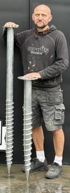 Ground Screws Direct Foundation System, No Digging Required, Multiple Sizes, for Extensions, Garages, Garden Offices, Sheds etc etc