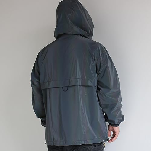 Chaqueta reflectante para hombre con capucha y bolsillos miniatura 5