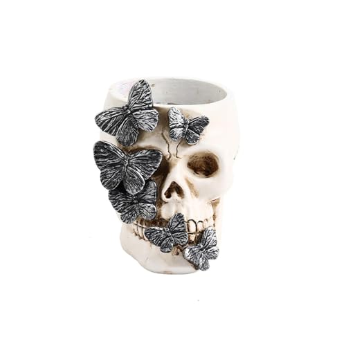 ccsxqy Skull Planter Goth Desk Accessories