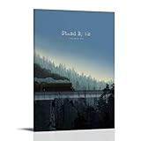 JDzenpingzsz Stand by Me - Póster estético para pared, diseño de cubierta para sala de estar, dormitorio, 20 x 30 cm, estilo marco