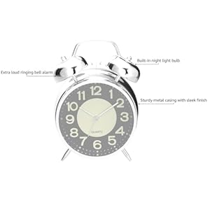 Ayrelysuperloudalarmclockforheavysleepersadultstwinbellretro4inchsilentnontickingquartzwithbacklightluminousdialalarmclocksforbedroomsbedsidesilver Urban Country Home Decor Ayrely super loud alarm clock for heavy sleepers adultstwin bell retro 4 inch silent non ticking quartz with backlight luminous dial alarm clocks for bedrooms bedside silver urban country home decor