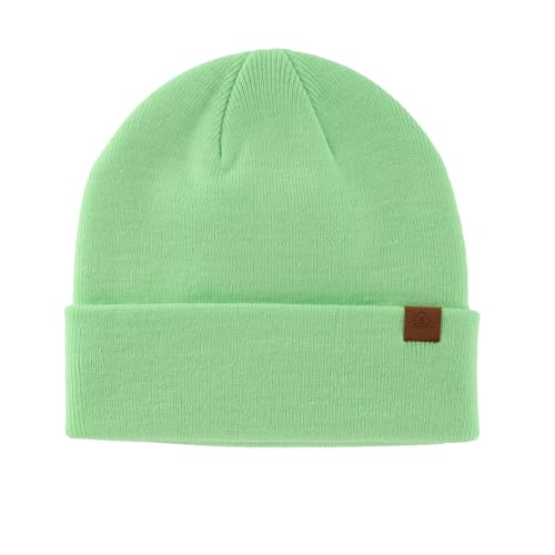 Image of Home Prefer Mens Winter Hats Acrylic Knit Cuff Beanie Cap Warm Womens Beanie Hat