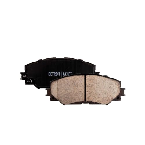 Image of Detroit Axle - Front Brake Pads for Scion xB xD Toyota Corolla Matrix | Prius V Rav4 Lexus HS250h Pontiac Vibe, Ceramic Brake Pads w /Hardware Replacement
