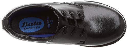 Image of Bata Naughty Boy Black Leather School Shoes-13 (3256736)
