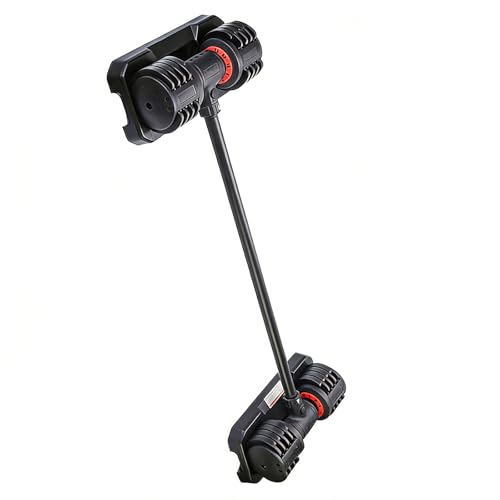 Convertisseur d'haltères en barre droite 105 cm métal fitness musculation home gym