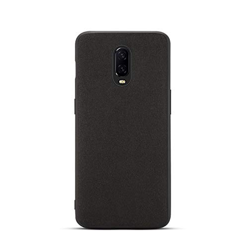 GOGODOG OnePlus 6T Case Full Cover Ultra Thin Matte Anti Slip Scratch Resistant Carbon Fiber Fashion Creativity Anti-Fall Soft Shell for OnePlus6T (Alcantara)