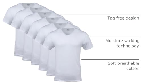 Image of Gildan Men's V-Neck T-Shirts, Multipack, Style G1103
