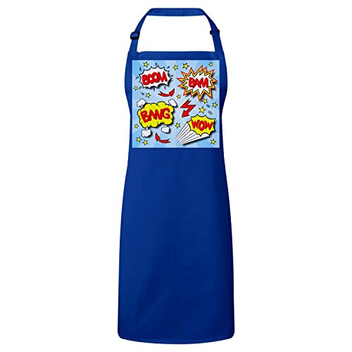 Tablier cuisine premium comics boom bang le cadeau parfait pour passionné de pop culture
