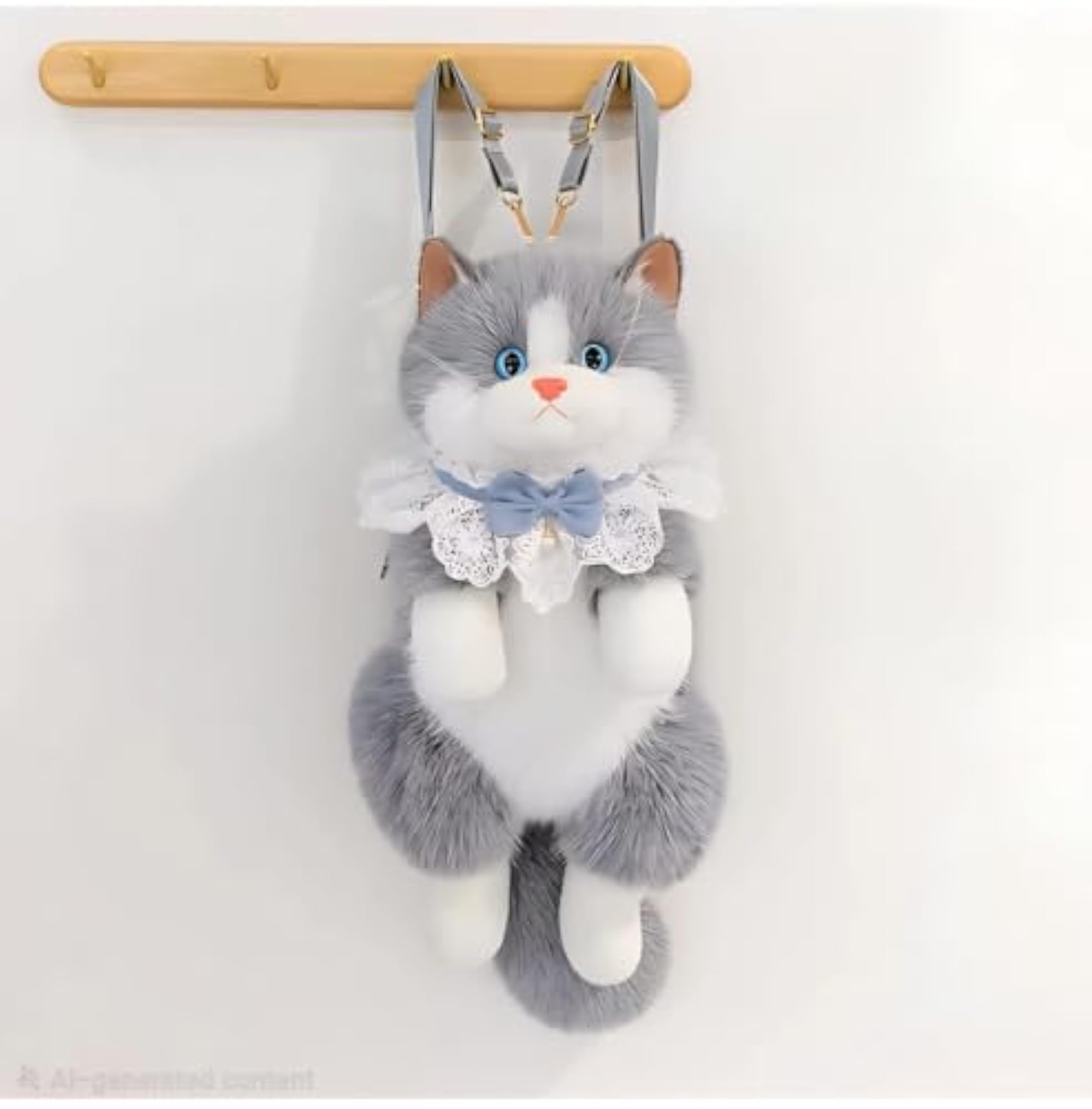Cute Plush Cat Backpack for Kids & Adults