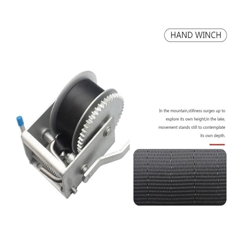 Winche manual de 2200 lbs con cable de acero miniatura 4