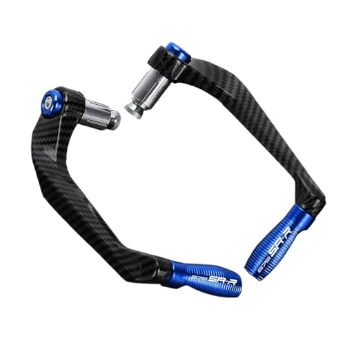 Accessoires motos protège-mains guidon bleu avec bouclier protection 75SRR