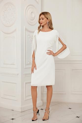 Image of GRACE KARIN Womens Formal Wedding Guest Dress 2026 Chiffon Cocktail Dress Mother of the Bride Dresses Midi Fashion Clothing