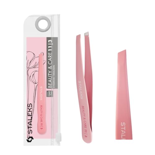 STALEKS PRO Pinza para cejas precisa, acero inoxidable. Beauty & Care 11/3