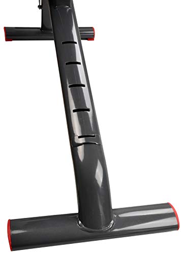 HulkFit Adjustable and Foldable Utility Weight Bench for Upright, Incline, Decline, and Flat Exercise (Regular)