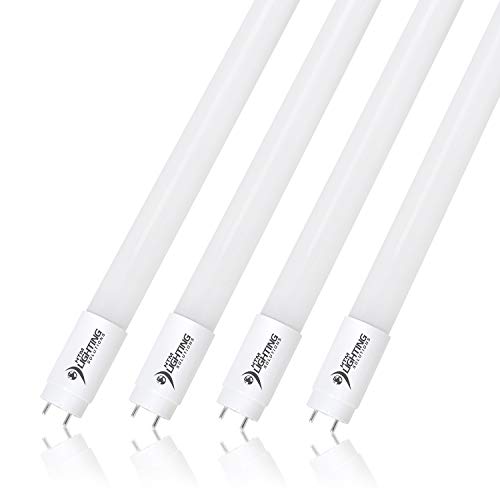 4-Pack of 4ft 18W T8 Hybrid LED Tube Light, 40W Equal, 4000K