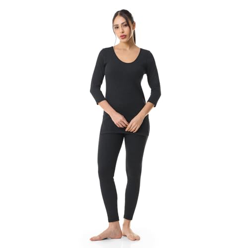 Image of Bodyband Women Thermal Set for Winter Premium Thermal Wear for Women Set Full Sleeves Top & Leggings Combo Soft, Skin-Friendly, and Warm Body Warmer for Winter Natural Insulation & All-Day Comfort