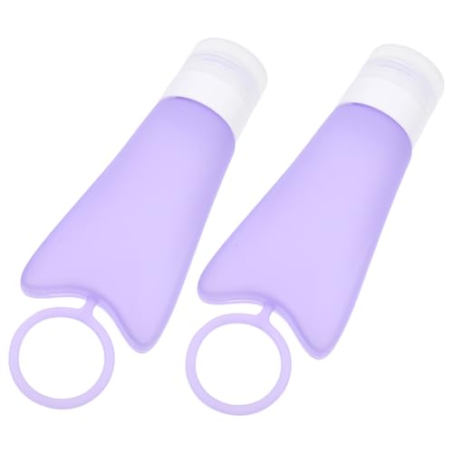ABOOFAN Botellas Portátiles de Silicona Reutilizables para Loción y Champú Diseño Compacto y Sellado Fugas para Cosméticos de Viaje y Dispensadores de Gel