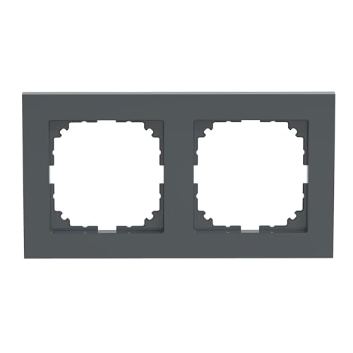 Schneider Electric Merten M-Pure-Rahmen für Steckdosen und Schalter, 2-fach, anthrazit, Artikelnummer MEG4020-3614